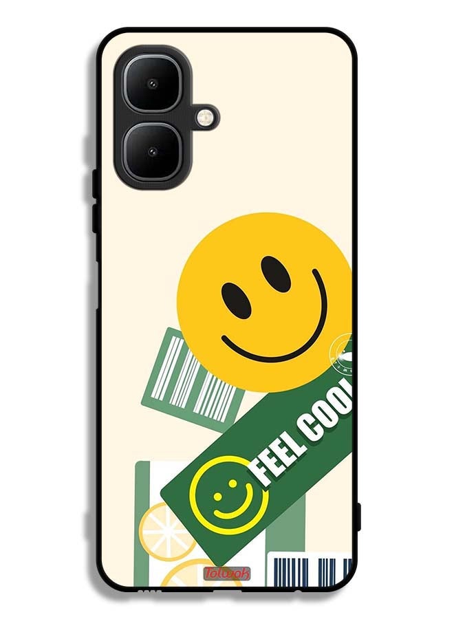 Tolwak Tecno Pop 10 Protective Case Cover Feel Cool Sticker