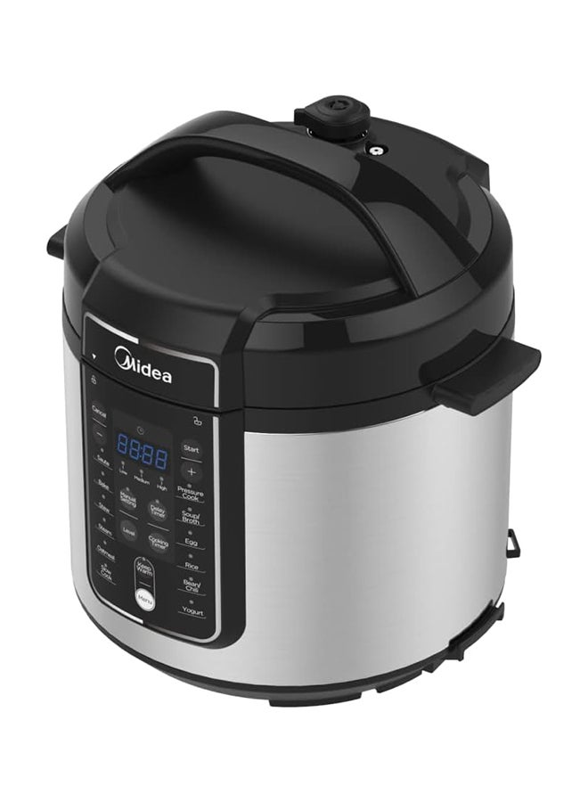 Midea 13-in-1 Multifunctional Electric Pressure Cooker, 13 Smart Cooking Programs with LED Display & Indicator, Aluminum Inner Pot, Auto Keep Warm, The Family Meal Solution, 12 Preset Menu 6 L MY-CS6037WP2 silver - Image 2