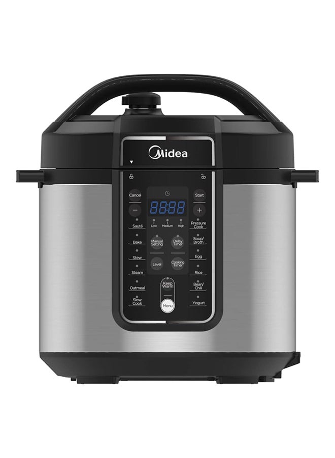 Midea 13-in-1 Multifunctional Electric Pressure Cooker, 13 Smart Cooking Programs with LED Display & Indicator, Aluminum Inner Pot, Auto Keep Warm, The Family Meal Solution, 12 Preset Menu 6 L MY-CS6037WP2 silver - Image 1
