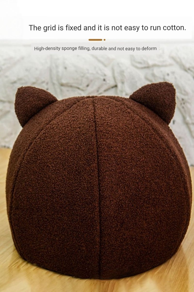 A.M New cartoon summer cat bed, small dog bed, closed, detachable and washable thickened cat bed for all seasons, warm - Image 4