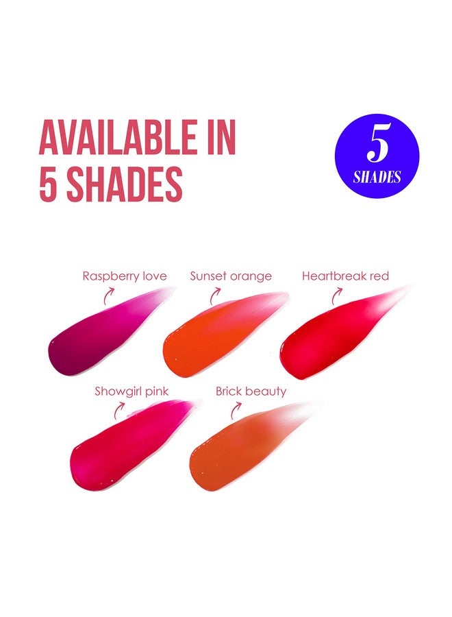 بلو هيفن صبغة شفاه سيلك آند ستين، بريك بيوتي، 8 مل، مع زيت الجوجوبا وفيتامين هـ، يدوم طويلاً، غير لزج، تركيبة مقاومة للنقل، لمسة نهائية طبيعية - Image 5