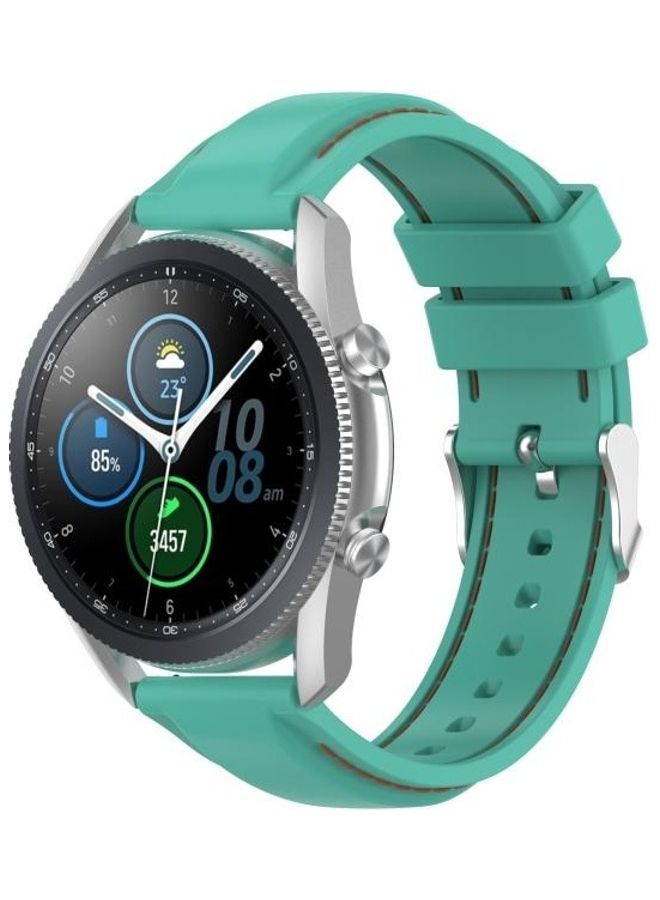 NIBEMINENT Silicone Replacement Strap Watchband For Samsung Galaxy Watch 3 45mm / Gear S3 22mm Green - Image 4