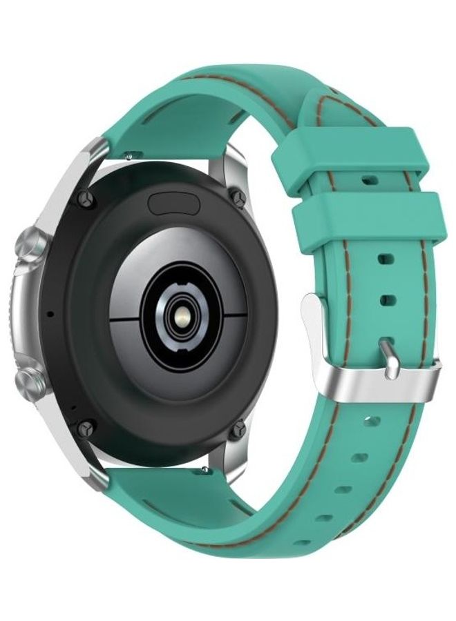 NIBEMINENT Silicone Replacement Strap Watchband For Samsung Galaxy Watch 3 45mm / Gear S3 22mm Green - Image 5