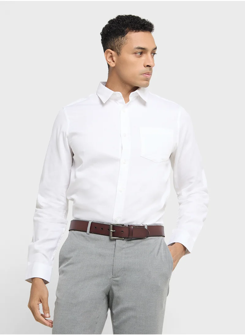 Robert Wood Long Sleeve Shirt   Single Pocket