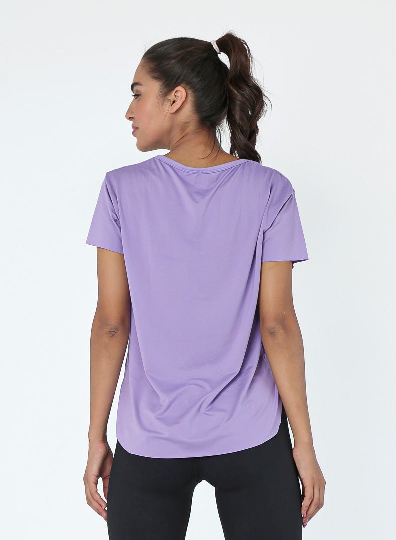 Doe Women Basic Lightweight Workout Casual Short Essentials Sleeved Dry Fit T Shirt - Image 4