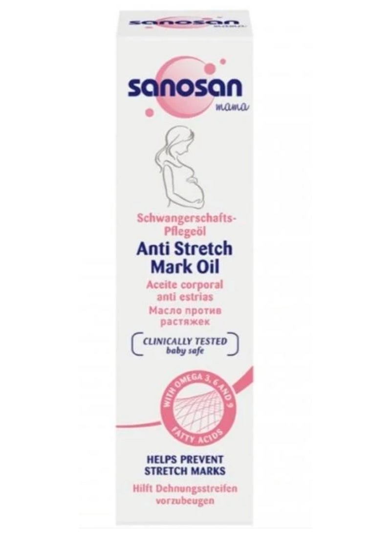 سانوسان زيت مضاد لعلامات التمدد يحافظ على نضارة البشرة ويساعد على منع ظهور علامات التمدد 100 مل - Image 1