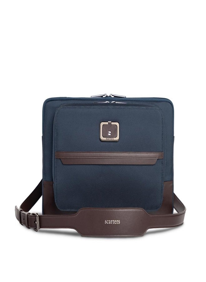 Scarters Tech Satchel | 13/14 inch Laptop Sleeve | iPad Sleeve 11/13 inch | Men's Navy Blue Laptop Bag - Image 1