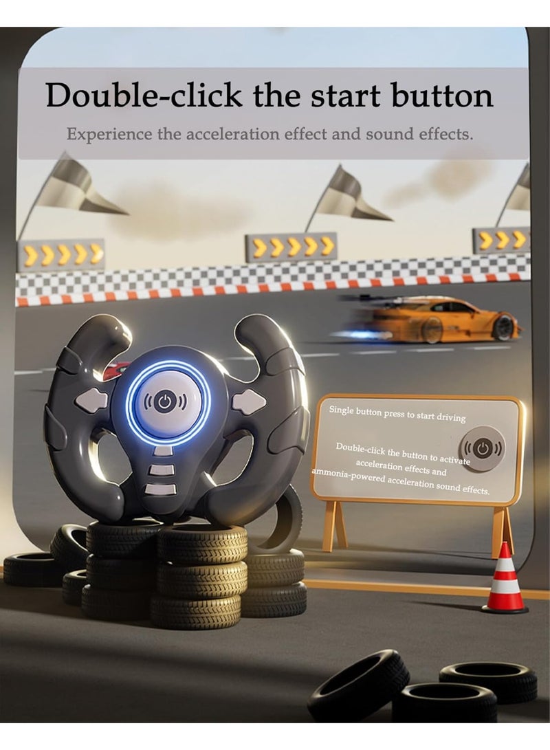 كيلا ألعاب عجلة القيادة، لعبة سيارة سباق تفاعلية، لعبة سيارة سباق محاكاة للصغار مع صوت وموسيقى، هدية عيد ميلاد للأطفال من عمر 3 سنوات فما فوق - Image 3