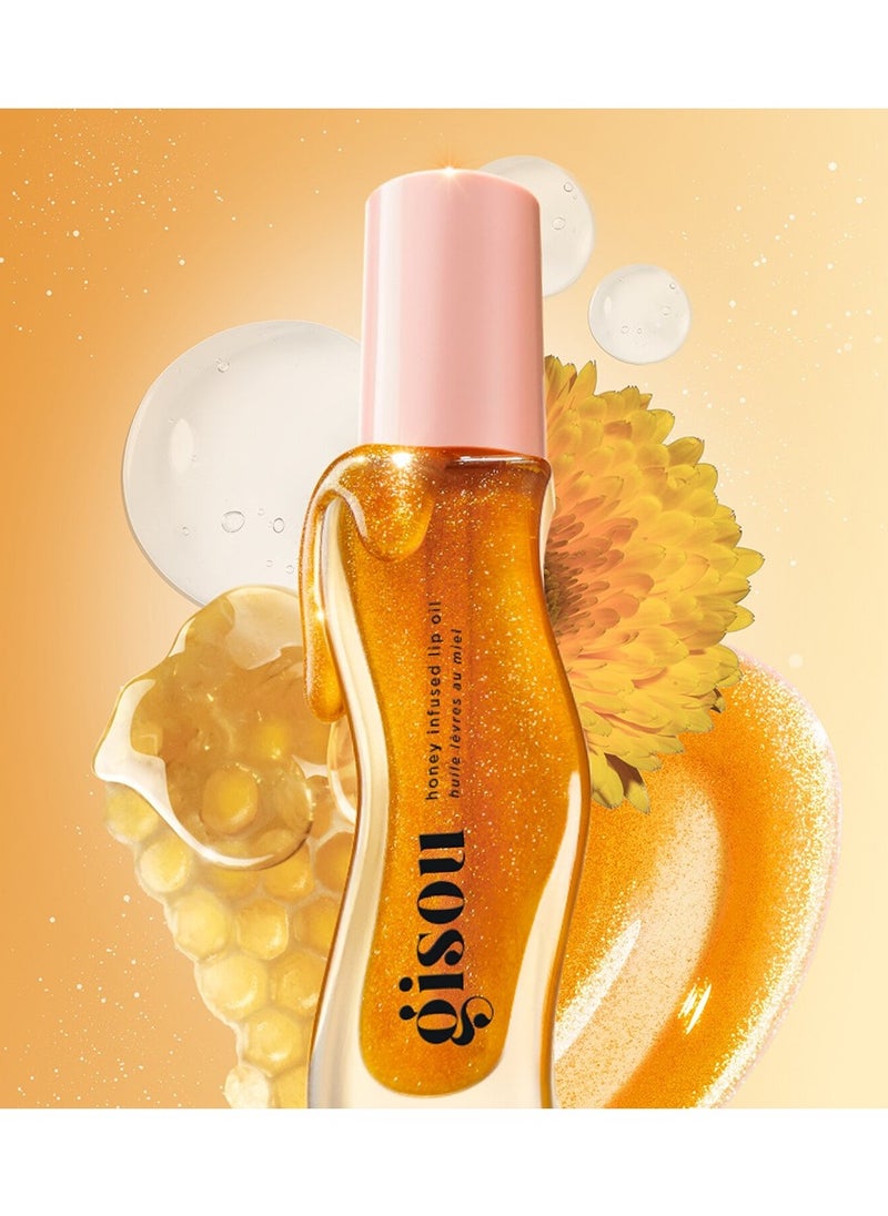 Gisou Gisoo Honey Rich Lip Balm Golden Shimmer Glow 8ml  - Image 2