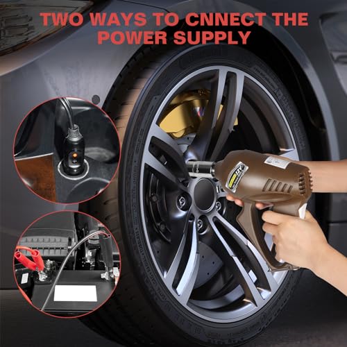 QRYDWQ Electric Car Jack 3 Ton Scissor Jack, 12V Electric Portable CarJack, Electric CarJack Kit with Impact Wrench, Scissor Jack for Cars, Electric Floor HydraulicJack for Lifting Cars - Image 4
