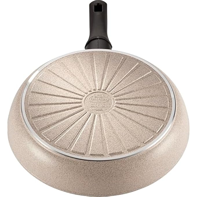 بالاريني مقلاة ليدرو 20 سم مصنوعة من السيراميك الرملي غير اللاصق، مصنوعة في إيطاليا، مصنوعة من الألومنيوم المعاد تدويره، متوافقة مع تقنية Thermopoint، مؤشر حرارة PfasFree، تسخين متساوي، سهلة التنظيف - Image 4