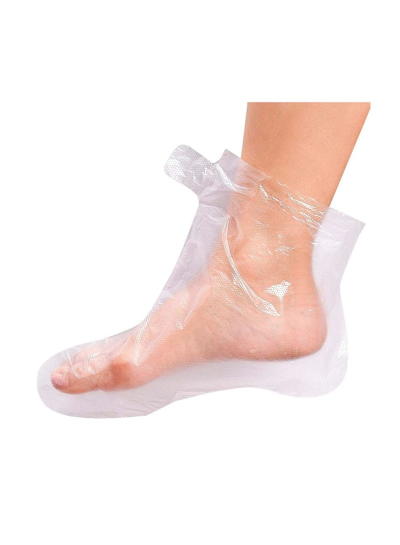 SOLARAE Foot Bags, Feet Covers, Disposable Moisturizer Socks, 500 PCS Foot Moisturizing Socks, Plastic Socks, Pedicure Foot Spa Socks for Women, Feet Wax Socks, Wax Feet Care Paraffin Bath Foot Socks - Image 2