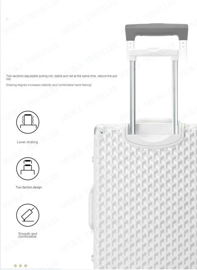 NKX - 3 Pieces Aluminium Hardside 360 degree Spinner Wheels Trolley Luggage Set with TSA Lock 20/24/28 Inch - Image 1