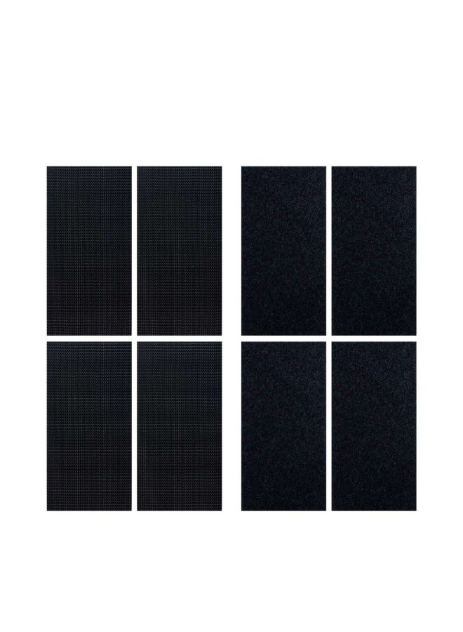 Wrap-It Storage Stick 'Em Adhesive Backed Hook and Loop Fastener Velcro Strips Black 4 x 2 Inch 404-IS-4BL - Image 2