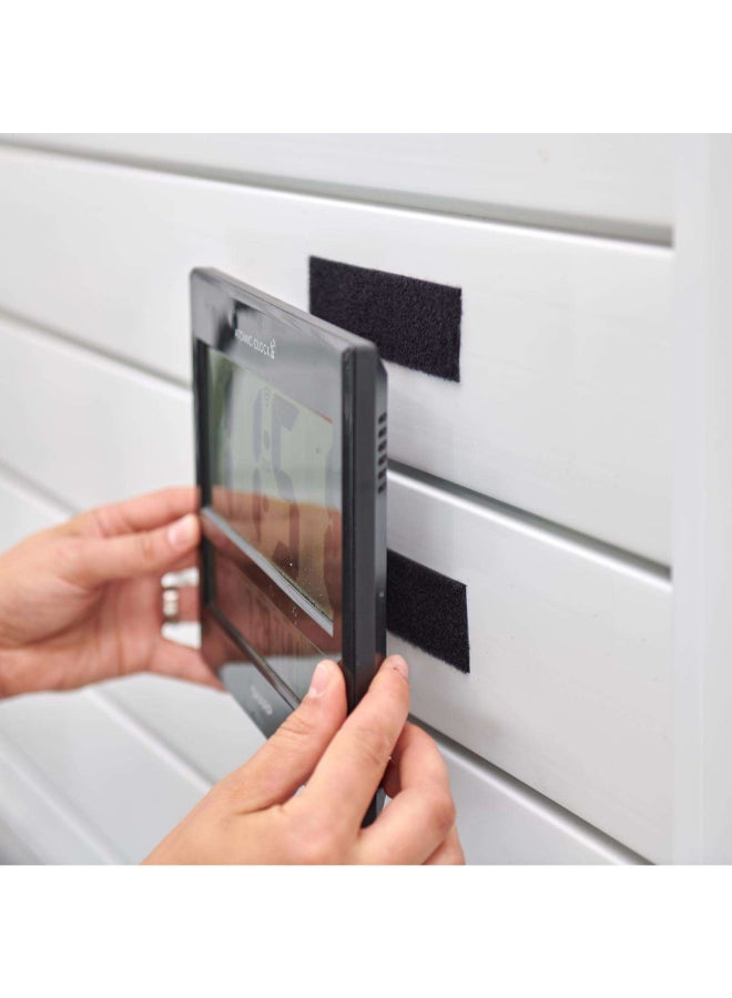 Wrap-It Storage Stick 'Em Adhesive Backed Hook and Loop Fastener Velcro Strips Black 4 x 2 Inch 404-IS-4BL - Image 5