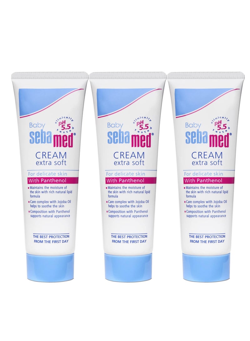 Sebamed Pack Of 3 Sebamed Baby Cream Extra Soft 50ml - Image 1