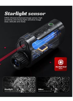 MOCOM 10X Digital Zoom Night Vision Monocular with 2" HD Screen – 2624FT Range, 12MP Photos & Video Recording, 850NM Infrared, USB-C Computer Mode, Tripod Compatible for Hunting, Camping & Wildlife Observation  - Image 4