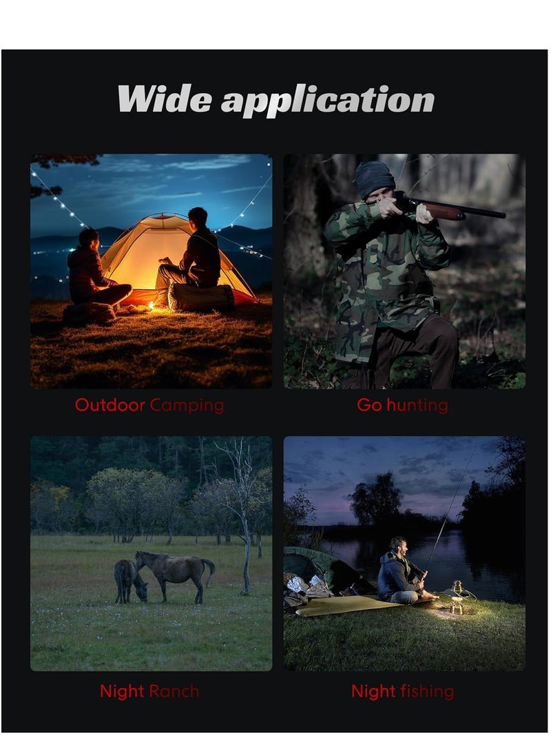 MOCOM - 10X Digital Zoom Night Vision Monocular with 2" HD Screen – 2624FT Range, 12MP Photos & Video Recording, 850NM Infrared, USB-C Computer Mode, Tripod Compatible for Hunting, Camping & Wildlife Observation - Image 1