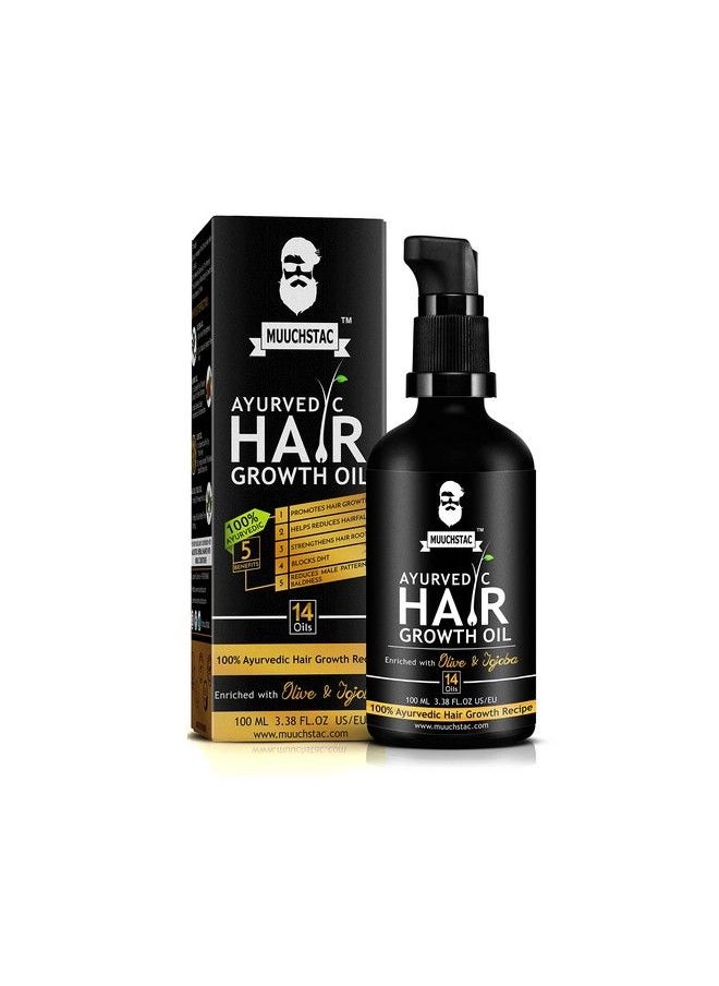 MUUCHSTAC - Ayurvedic Hair Growth Oil And Herbal Grey Hair Tonic Total 200 Ml Pack Of 2 - Image 1
