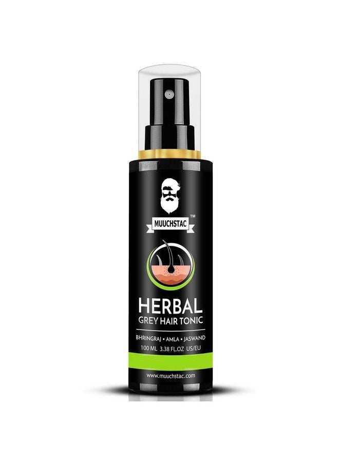 MUUCHSTAC - Ayurvedic Hair Growth Oil And Herbal Grey Hair Tonic Total 200 Ml Pack Of 2 - Image 1