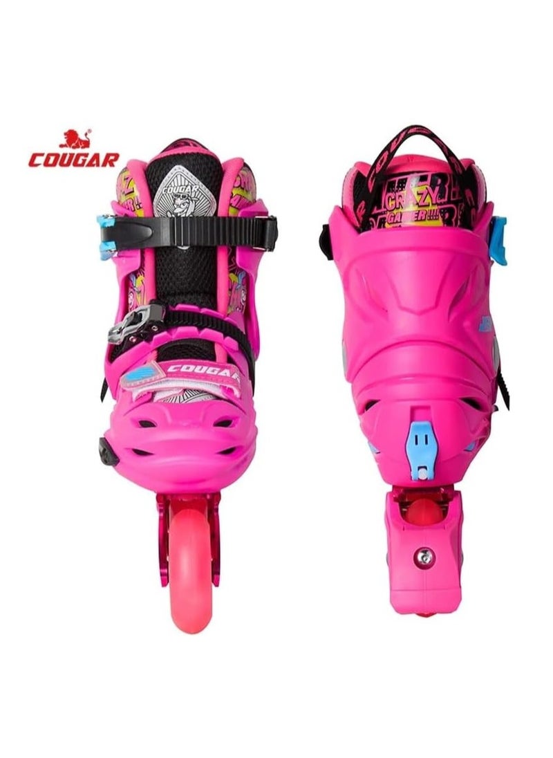 Adjustable roller skate shoes Cougar 313 Pink size 35-38 - pzsku/Z630AA48CA9E95D4D4C17Z/45/_/1713347570/756b0cad-4462-46b5-bf8f-4e32295d67bb