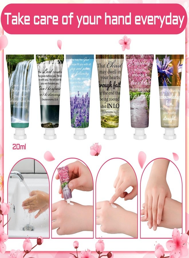 Leelosp 12 Pcs Christian Hand Cream Bulk for Women Bible Verse Hand Lotion Gifts Mini Travel Size Lotion Christian Gifts for Women Skin Dry Bible for Mom Grandma Christmas Holiday - Image 2