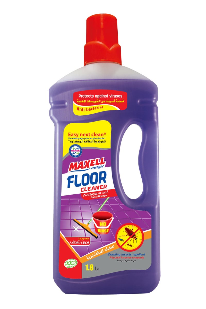 Maxell Magic No-Rinse Floor Cleaning Crawling Insects Repellent, 1.8 Liters