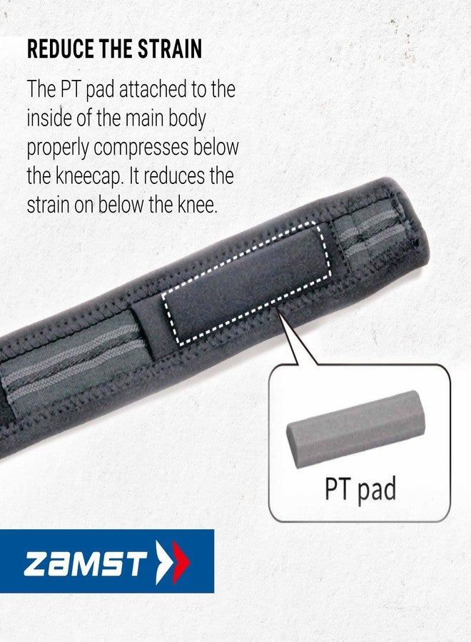 Zamst JK Band Sports Patella Band With Pressure Pad Relieving Pain On the Tendon For Patella Tendinitis-for Volleyball, Basketball, Running, Tennis, Pickleball-Black, Medium - Image 4