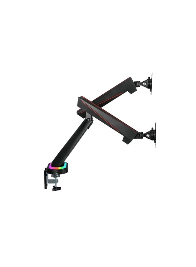 Kogan Full Motion Kogan Spring-Assisted RGB Gaming Monitor Mount with USB Hub (Dual) Laptop Holder Combo 17″ – 32″ - Image 5