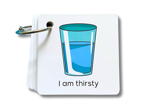 Hidaya Prints Plastic Communication Cards for Non Verbal Children and Adults with Autism Speech Delay Visual aid - Image 1
