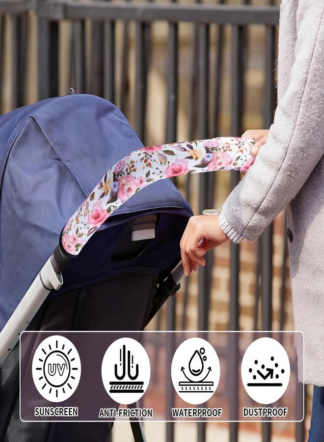 EHRGK Stroller Handle Cover,Stroller Handlebar Cover,2 Pack Pushchair Armrest Sleeve Handle Protector Covers,Universal Protective Case for Pram Strollers Grip Bar,Stroller Accessories Essentials - Image 5