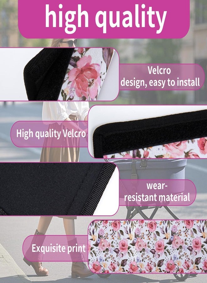 EHRGK Stroller Handle Cover,Stroller Handlebar Cover,2 Pack Pushchair Armrest Sleeve Handle Protector Covers,Universal Protective Case for Pram Strollers Grip Bar,Stroller Accessories Essentials - Image 3