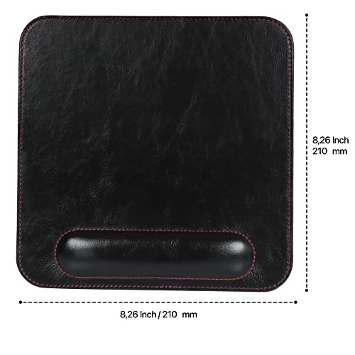 Londo Leather Mouse Pad with Wrist Rest – Ergonomic Support, Non-Slip Base, Smooth Surface - Image 2
