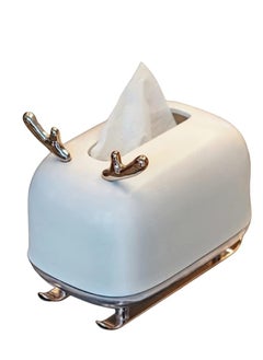 Spaceshoop Plastic Tissue Box, Cosmetic Tissue Dispenser, Tissue Box for Bathroom, Living Room, Bedroom  - Image 1