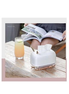 Spaceshoop Plastic Tissue Box, Cosmetic Tissue Dispenser, Tissue Box for Bathroom, Living Room, Bedroom  - Image 3
