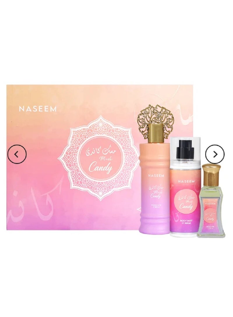 Naseem MUSK CANDY Non Alcoholic Gift Set 3 PCS - New Edition Collection By Naseem - Image 2