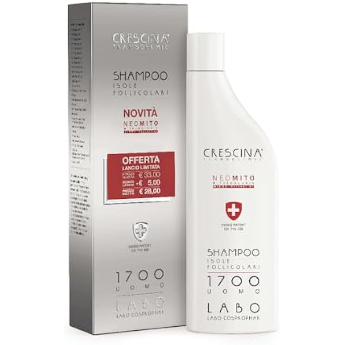 Crescina Transdermic NEO MITO Follicular Islands Shampoo Hair Re-Growth 1700 Man 150ml