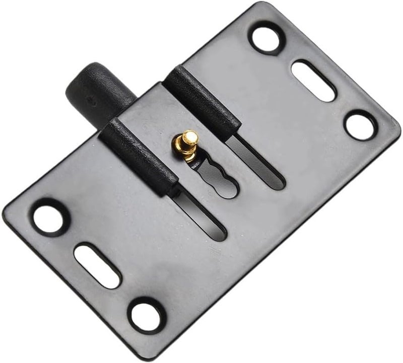 بكرات أبواب منزلقة من النايلون الأسود للخزانة خزانة الملابس صامتة قابلة للتعديل بكرة 7.5 × 3.8 سم - Image 5