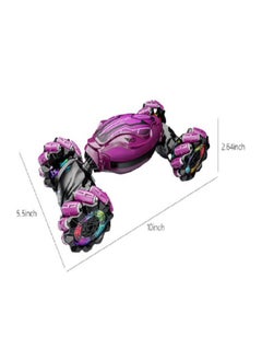 Stunt Radio Control car Gesture Rc Car, 2.4Ghz 4Wd Gesture Sensing Rc Stunt Car Toys with Lights & Music, Drift Hand Controlled Twist Cars Offroad 360° Rotation Toy Car Gift for Kid (Purple)  - Image 3