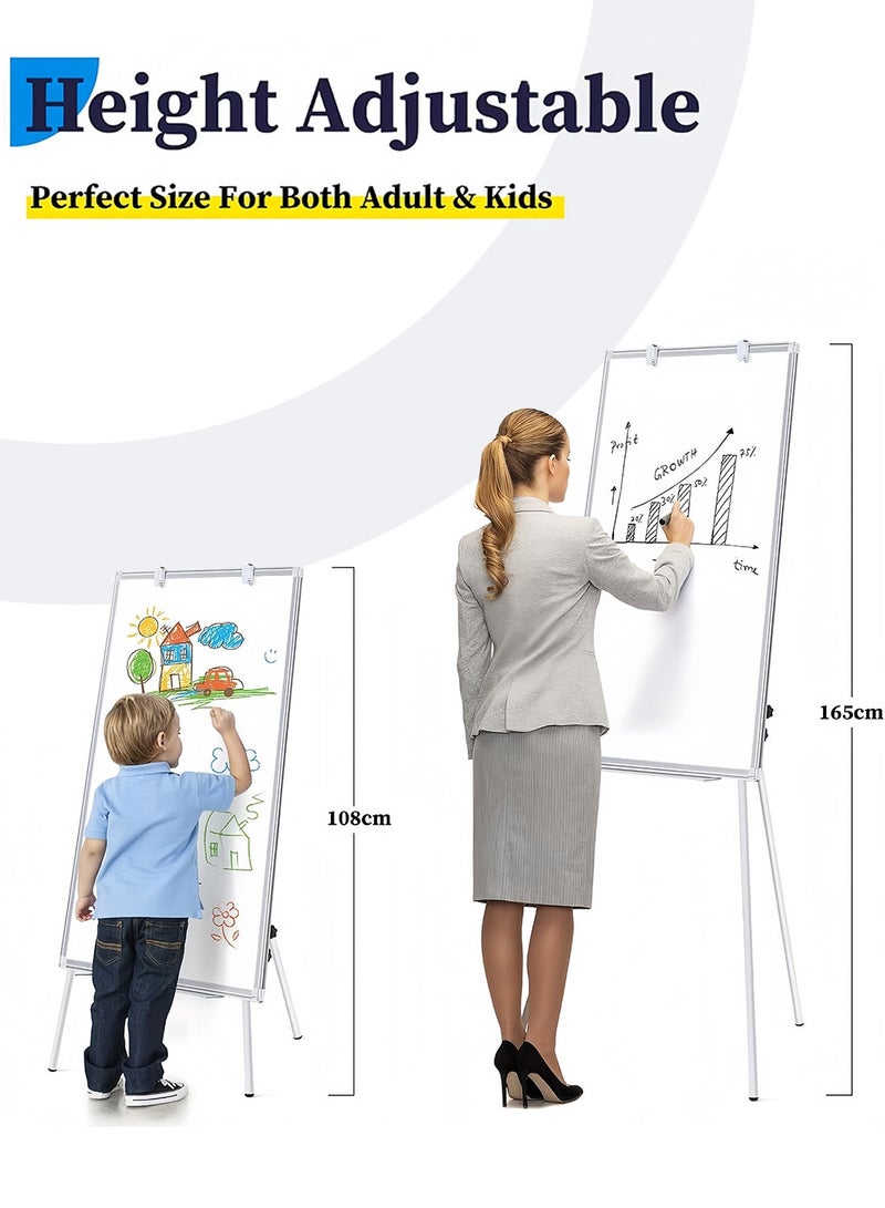 Kidle Easel Whiteboard - Magnetic Portable Dry Erase 36 x 24 Tripod Height Adjustable,Flipchart Easel Stand White Board for Office or Teaching at Home & Classroom - Image 5