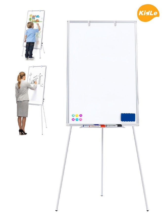 Kidle Easel Whiteboard - Magnetic Portable Dry Erase 36 x 24 Tripod Height Adjustable,Flipchart Easel Stand White Board for Office or Teaching at Home & Classroom - Image 1
