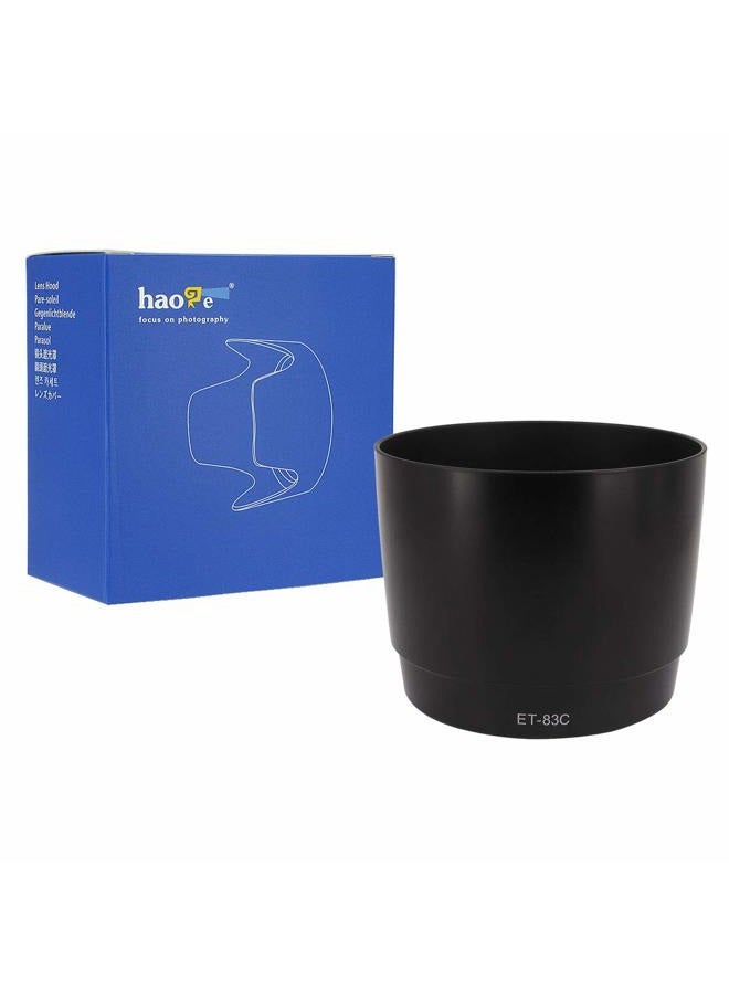 Haoge Bayonet Lens Hood Compatible with Canon EF 100-400mm f/4.5-5.6L is USM Lens Replaces Canon ET-83C - Image 1