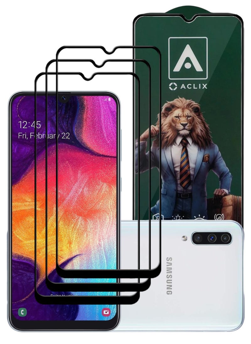 أكاليكس 3 قطع، حماية شاشة، لهاتف سامسونج جالاكسي A50، جودة ممتازة. - Image 1