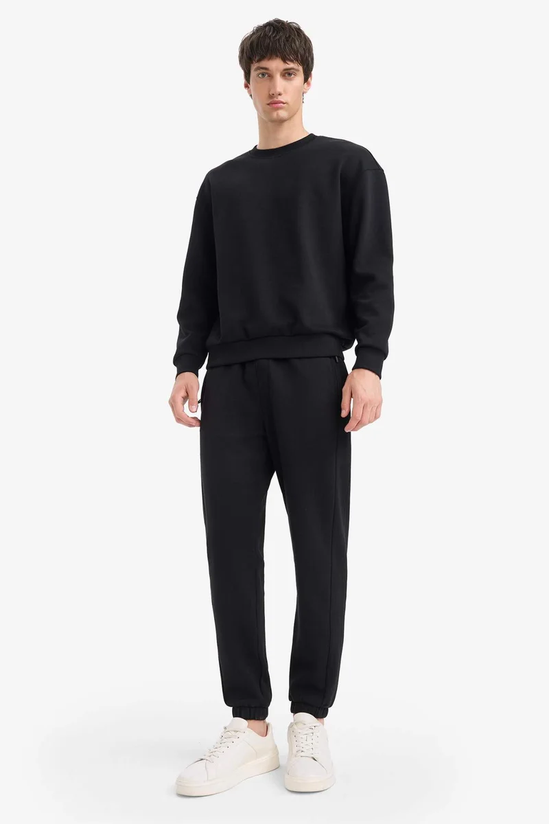 ديفاكتو Slim FiSlim Zippered Pique Sweatpants