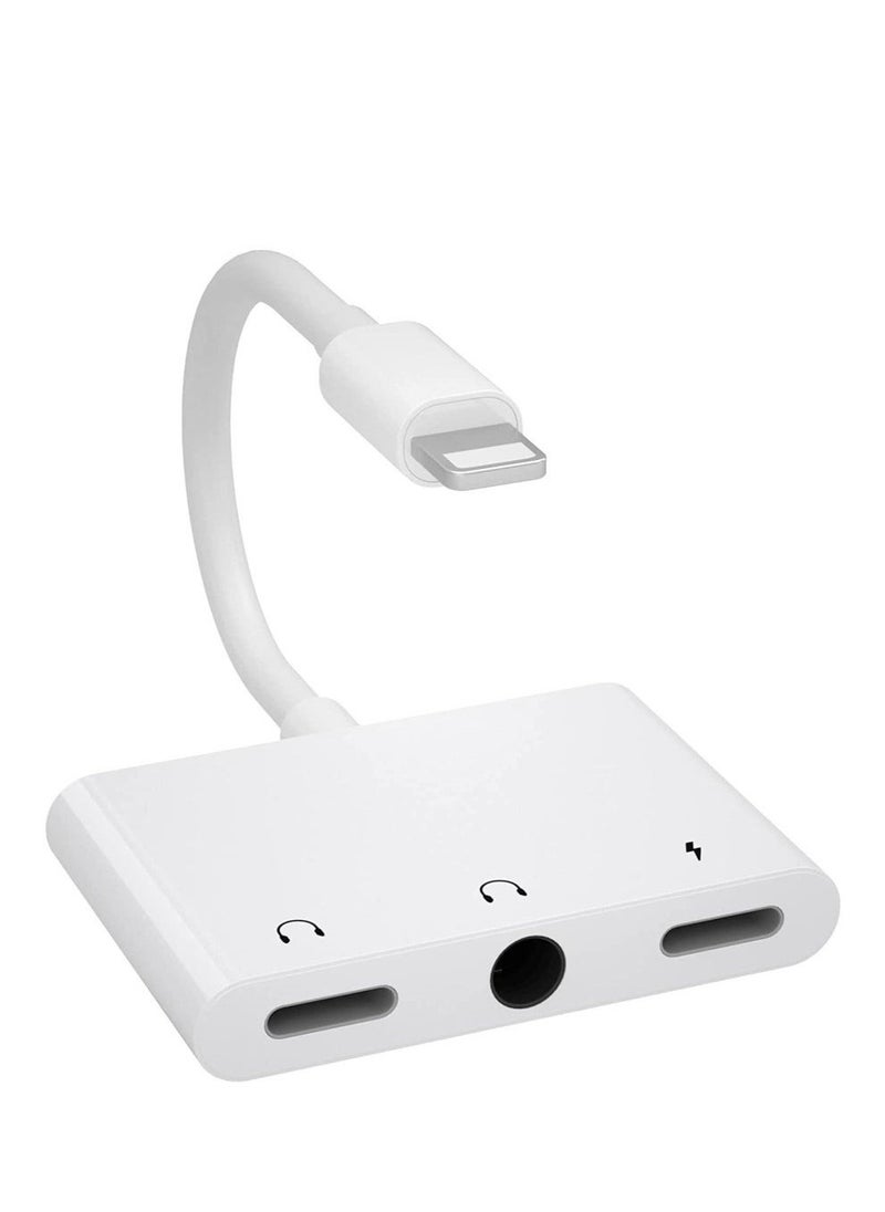 ELTRAZONE ELTRAZONE iPhone Headphone Jack Adapter, 3 in 1 Dual 3.5 mm Headphone Audio Aux Jack + Charger Adapter Dongle Cable Splitter Compatible with iPhone 14/13/ 12/11/ X/ 8/ iPad - Support All iOS 
