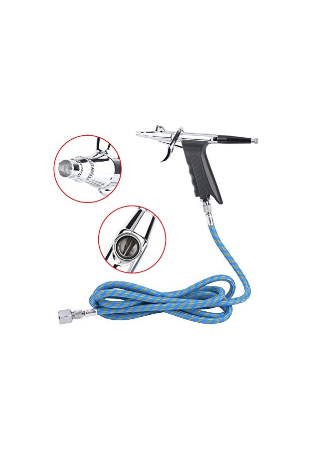 Walfront Kit,3 Cups Multi-Purpose Gravity Spray Gun Trigger Airbrush Set 166 AK - Image 5