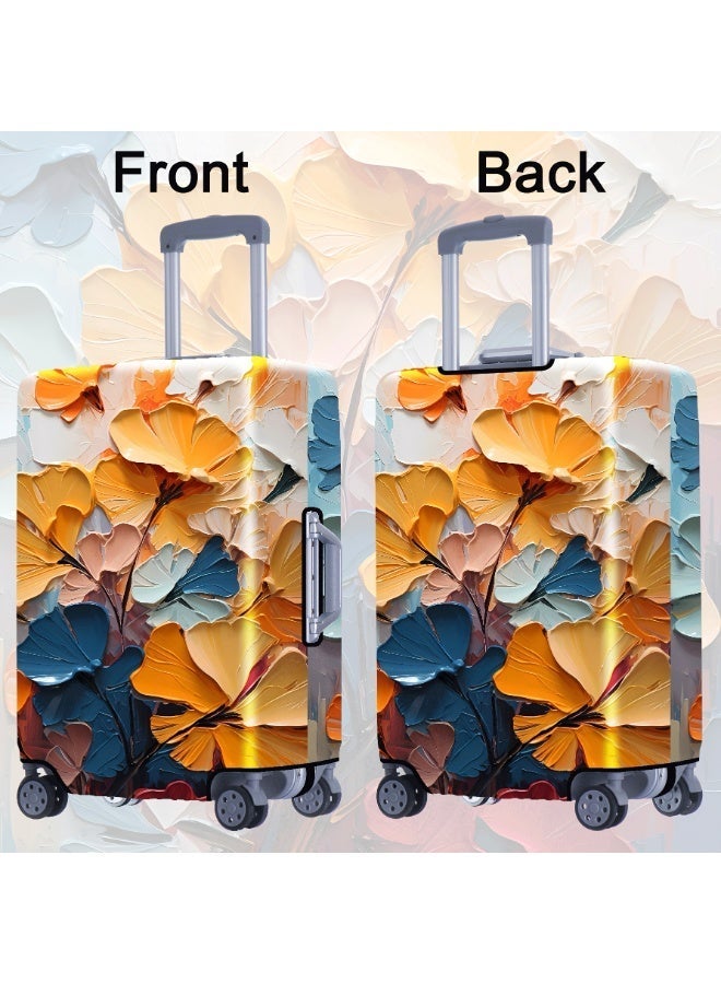 Travel Luggage Cover, Elastic Baggage Suitcase Protector Skins with Double Opening, Washable Stretch Anti-scratch Zippered Luggage Protector Fits for 22-24 Inch Luggage - Image 2