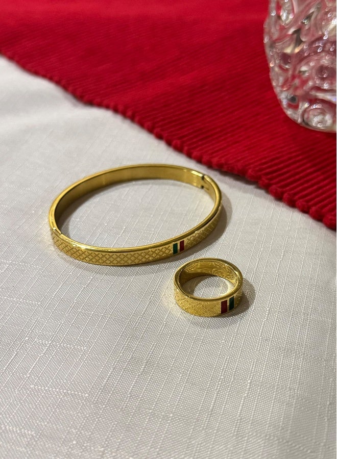 Luxury And Elegant Women's Bracelet u0026 Ring Set - Image 3