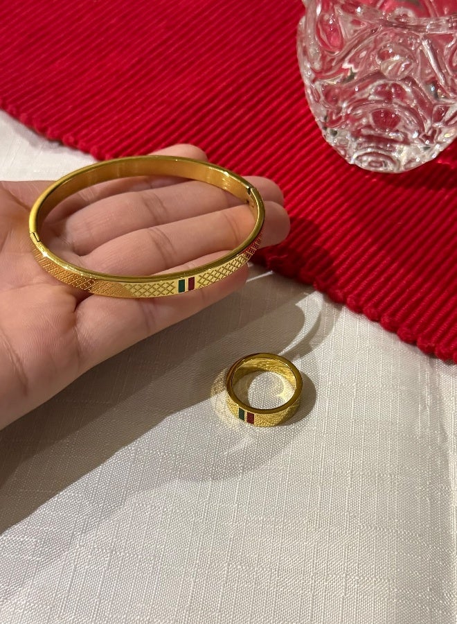 Luxury And Elegant Women's Bracelet u0026 Ring Set - Image 4