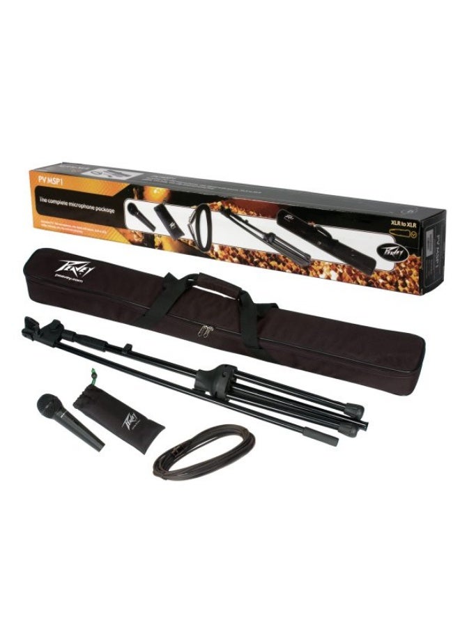 Peavey PV® MSP1 Complete Microphone with Stand Kit - XLR Cable Included - Image 1